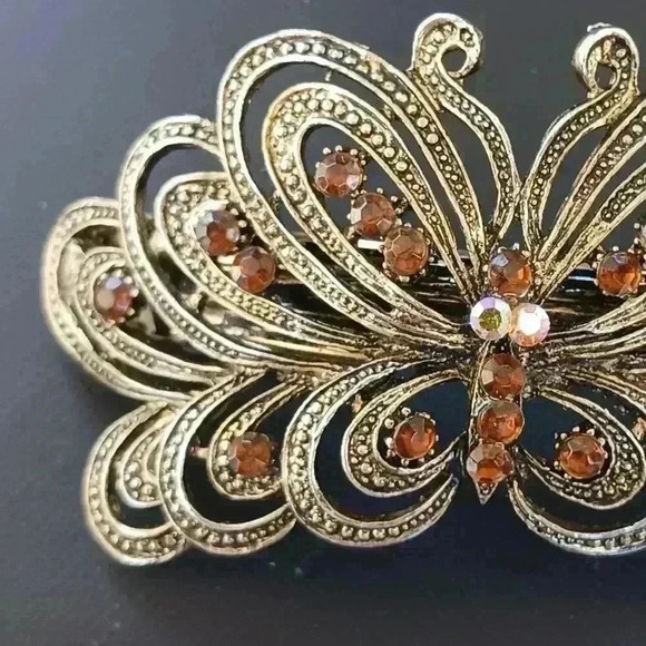 Vintage Butterfly Barette - Picture 6 of 9